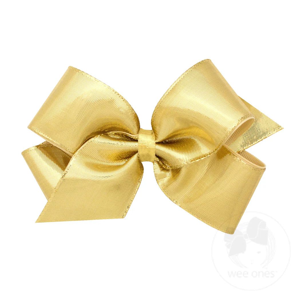 Medium Metallic Gold Bow