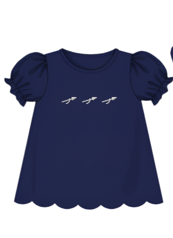 Warrior French Knot Girl Top