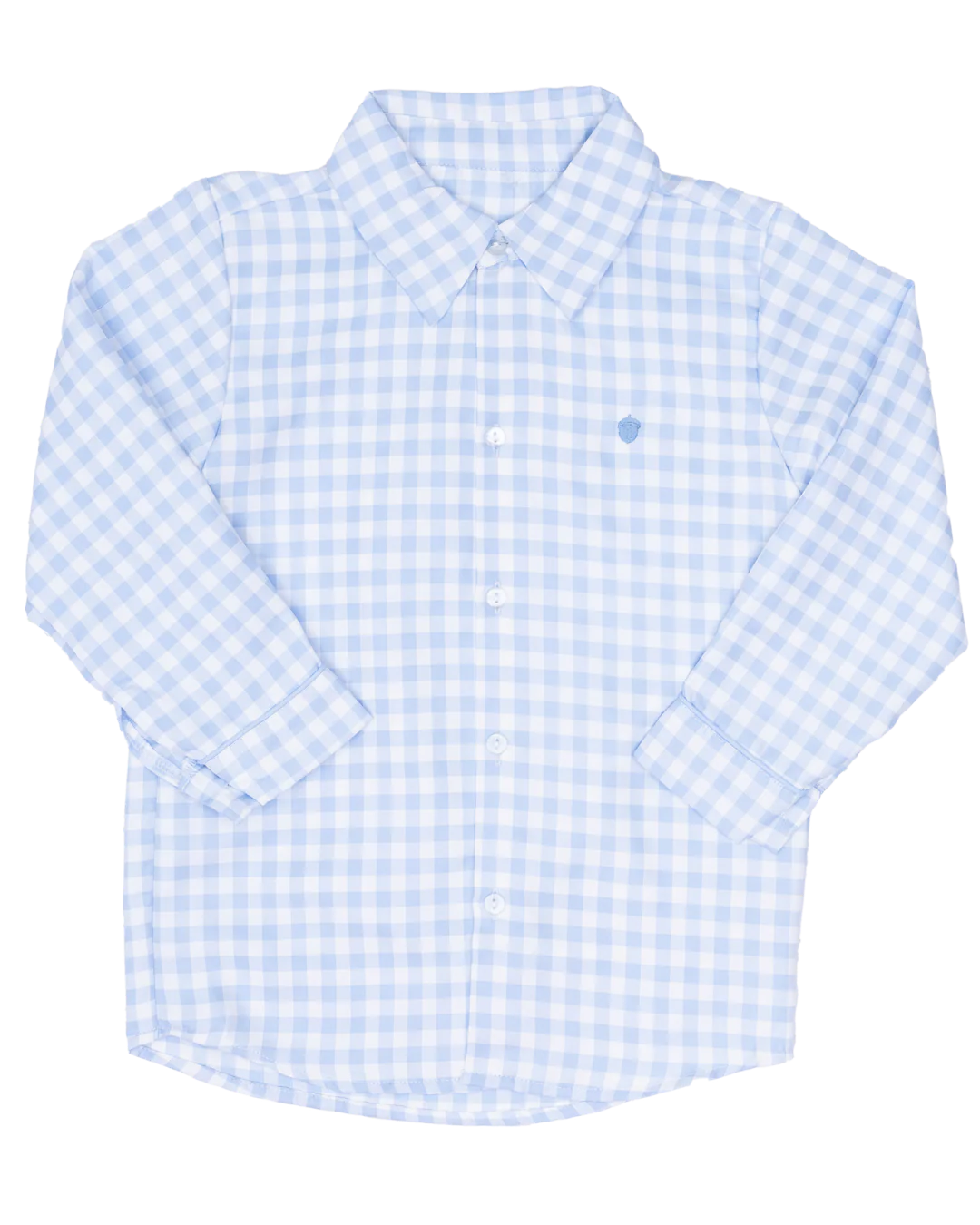 William Blue Windowpane Button Up