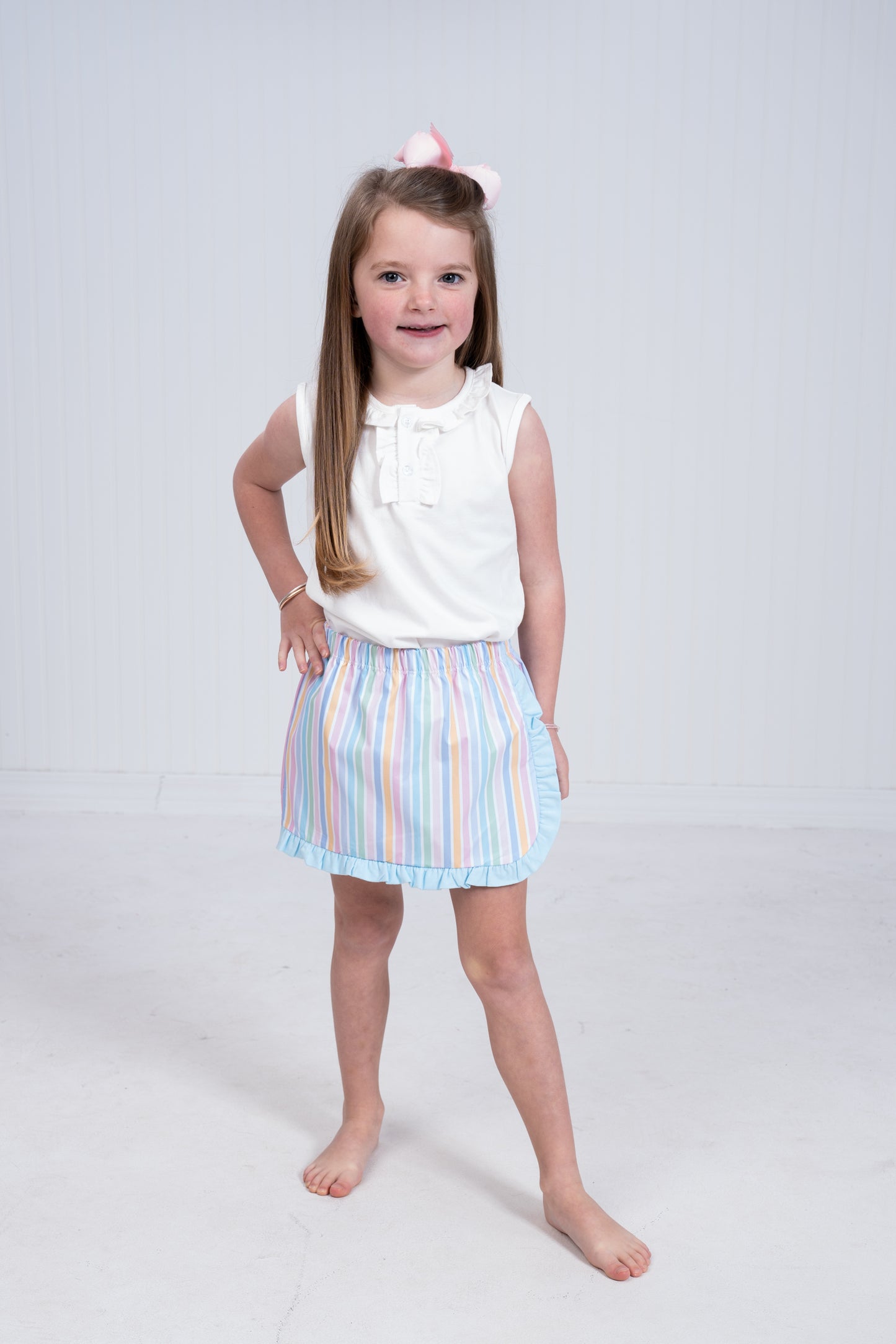 Evelyn Pretty Stripes Skort