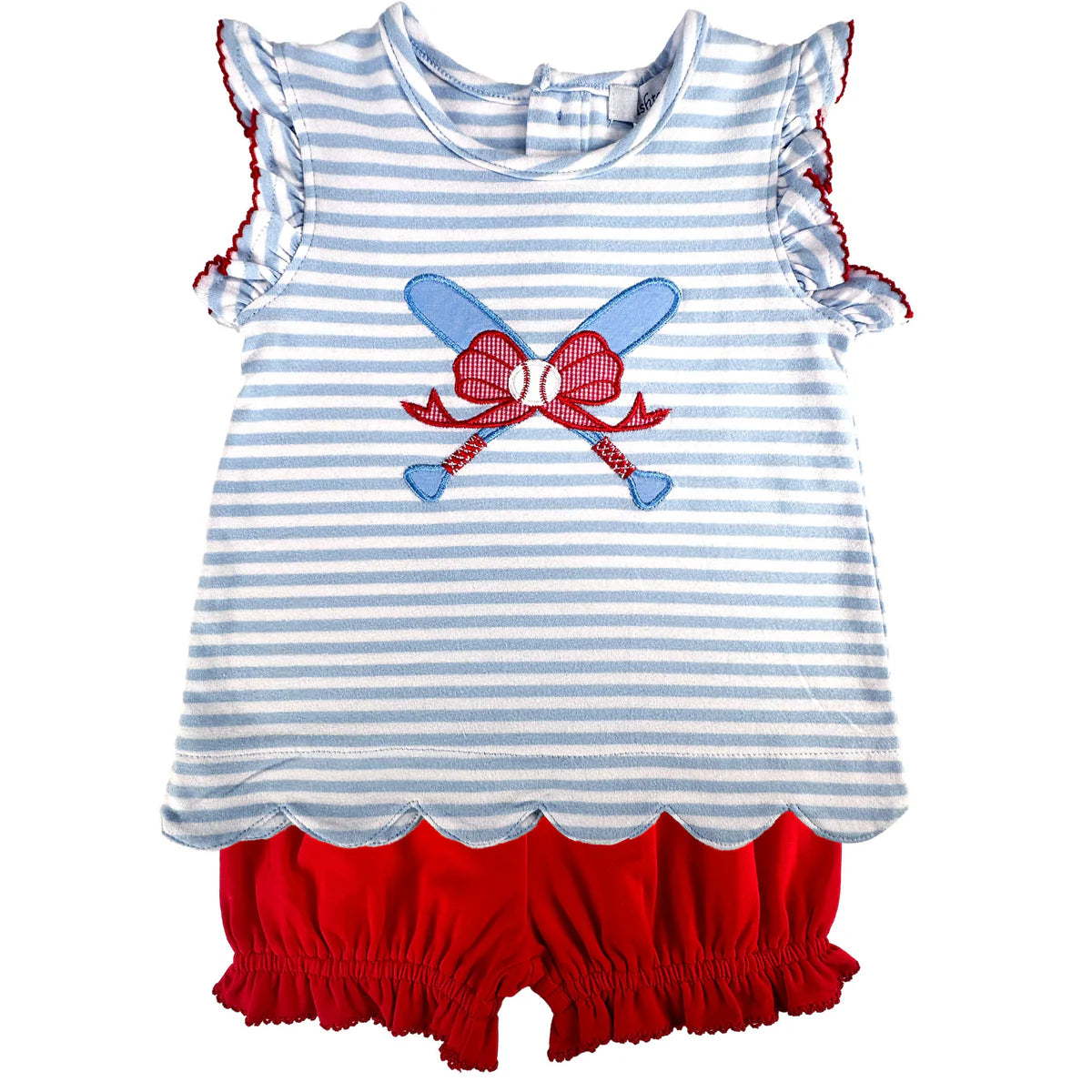 Baseball Girl’s Bloomer Set