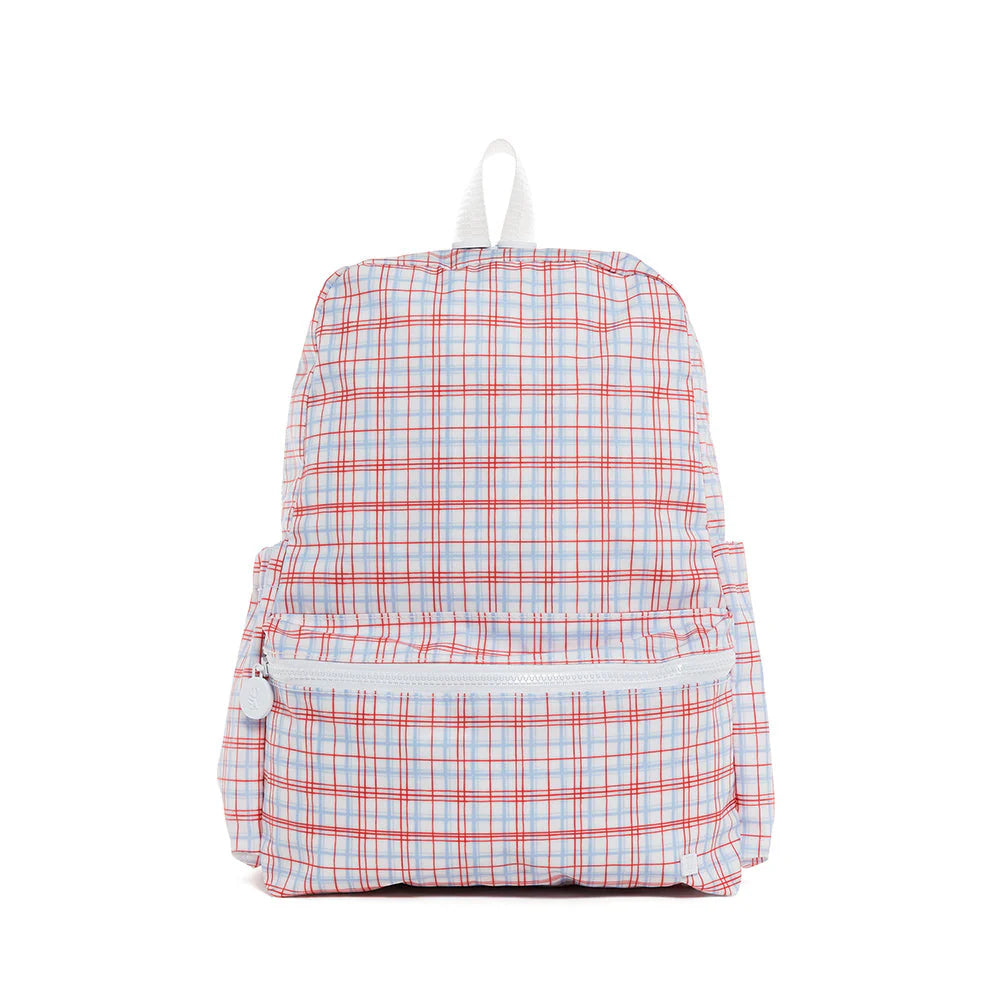 Classic Red Plaid Backpack