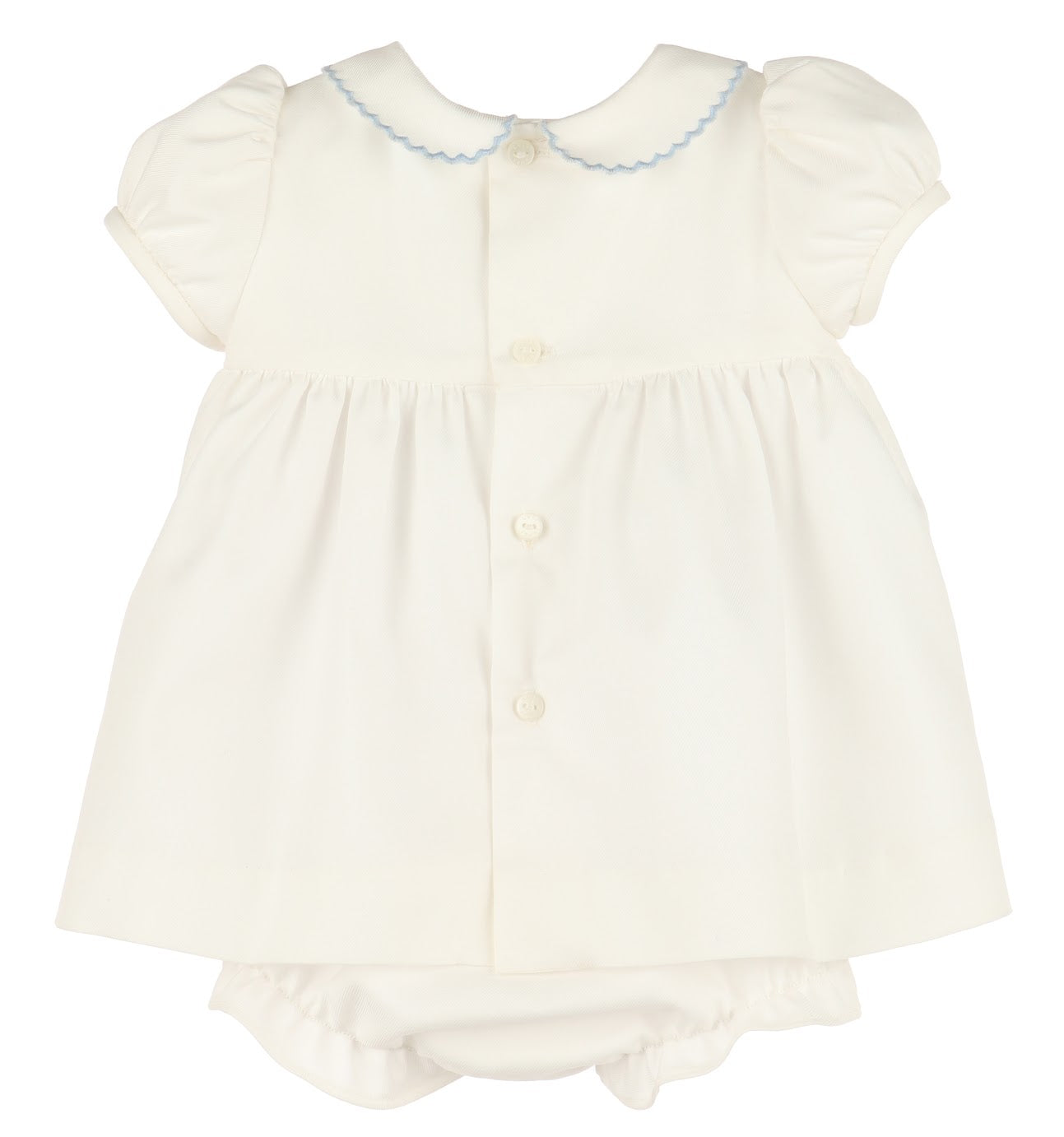 Honeycomb Smock Dress Blue