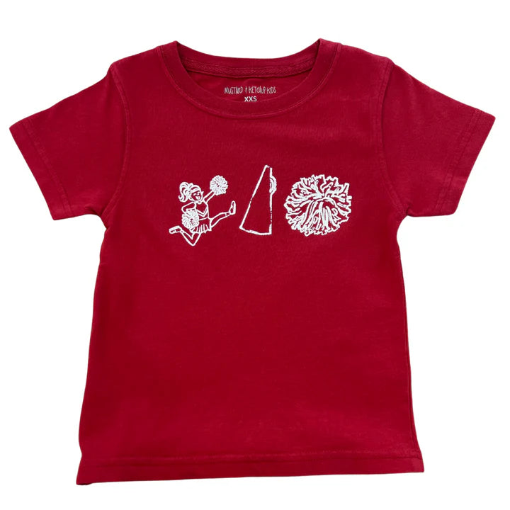 Maroon Cheer Trio Tee