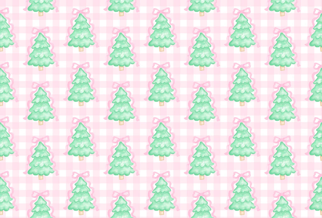 Penny Pleat Gingham Christmas Tree Dress