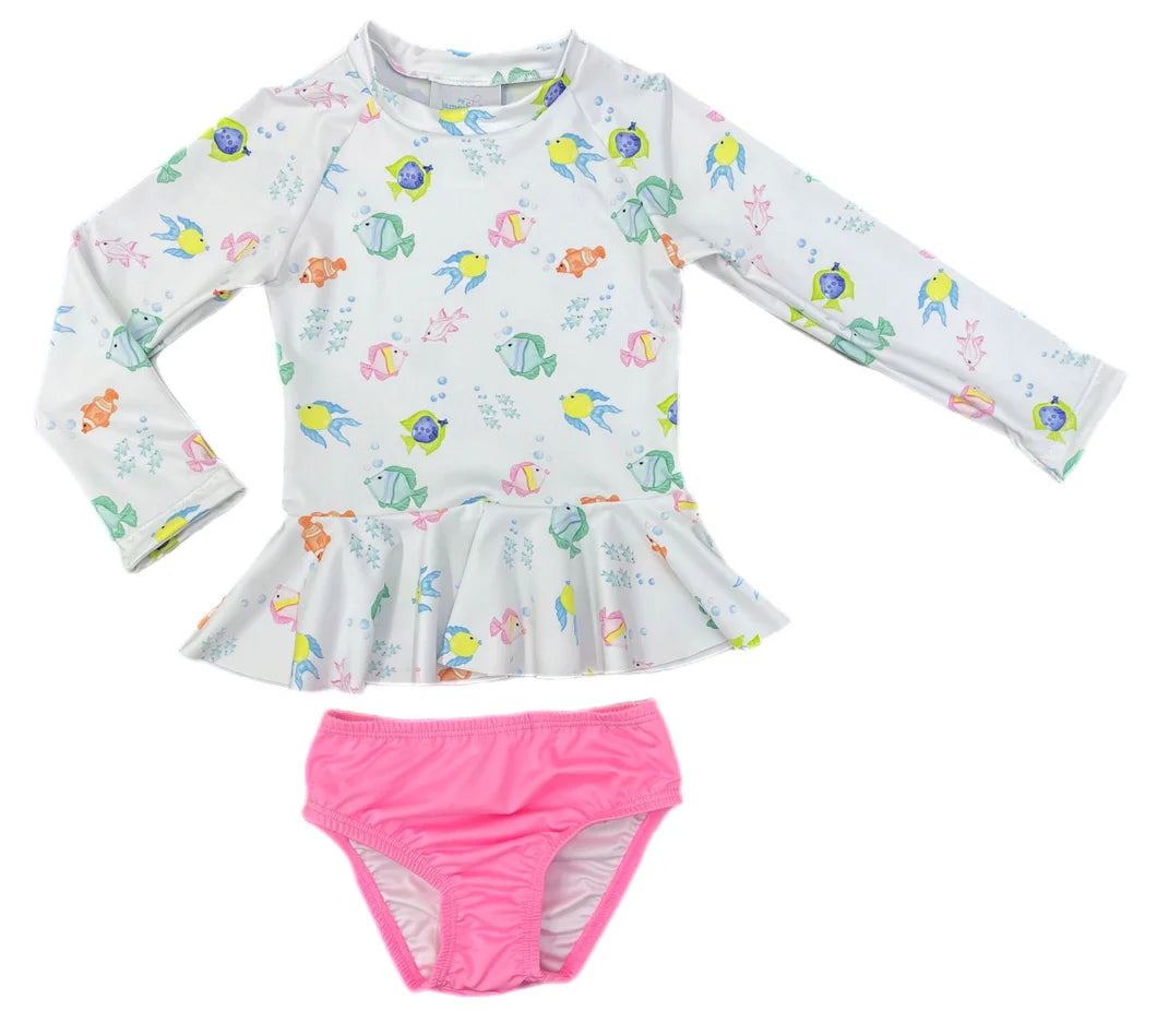 Poppy Peplum Two Piece O’fishally Summer