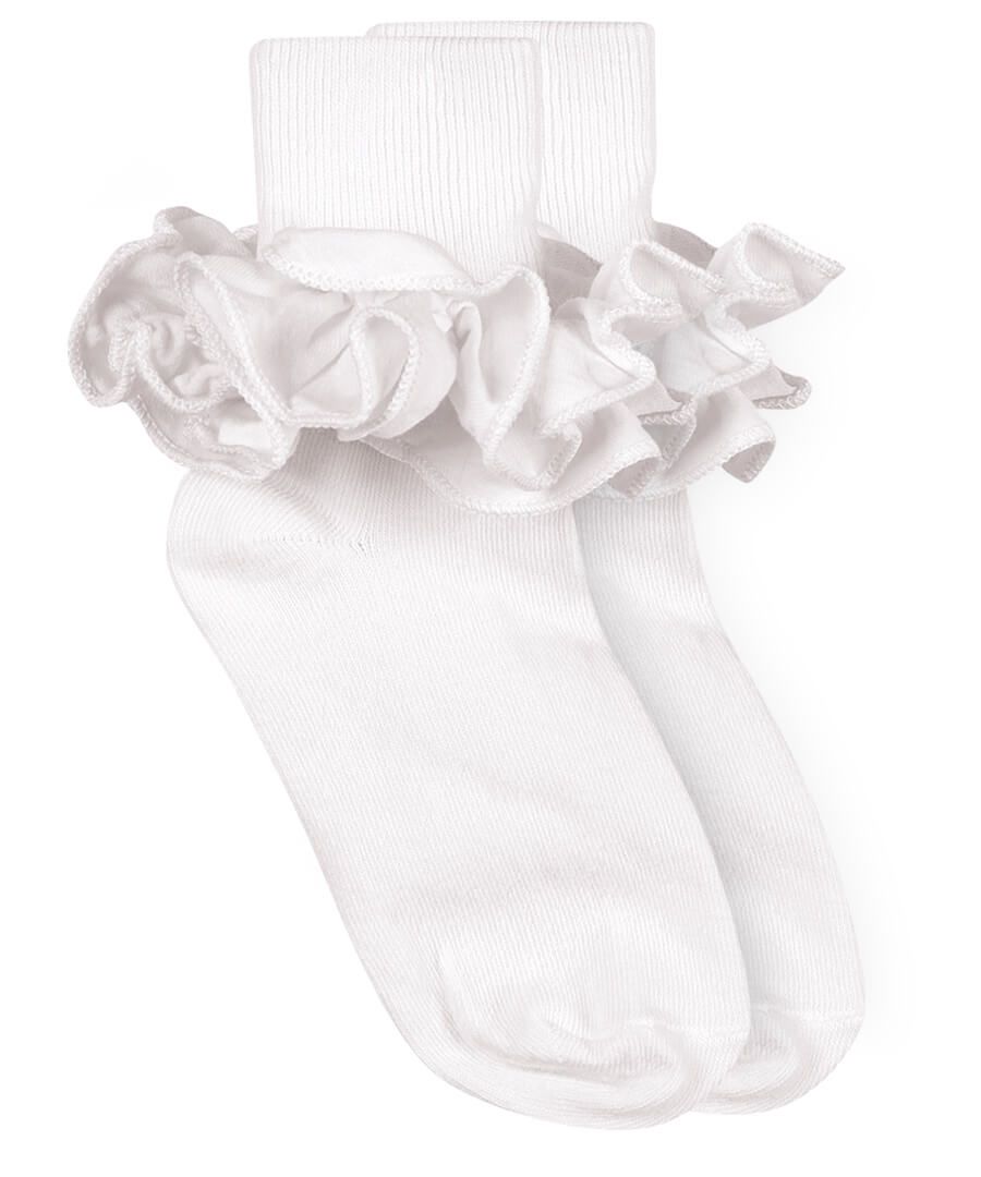 White Ruffle Socks