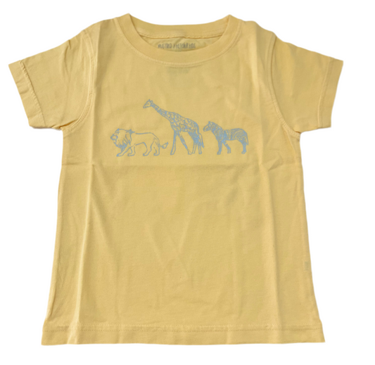 Yellow Zoo Animal Tee