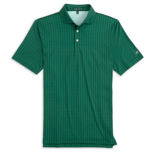 Hunter Green Pattern Polo