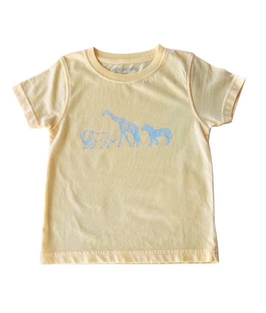 Yellow Zoo Animals T-shirt