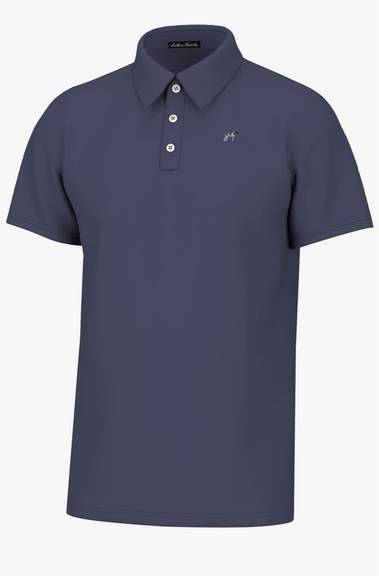 Maxwell Short Sleeve Navy Polo