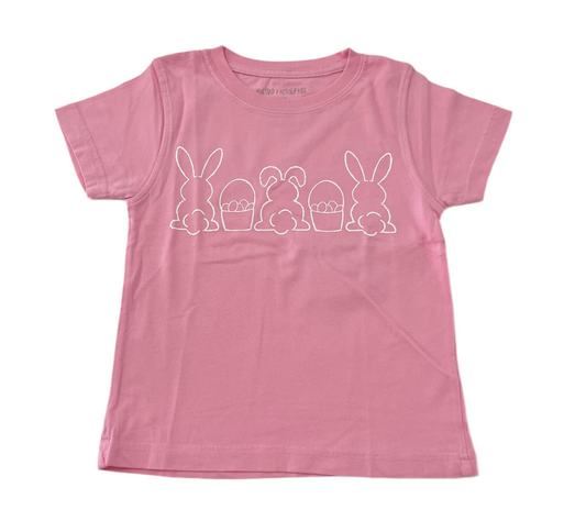 Light Pink Bunnies and Baskets Tee