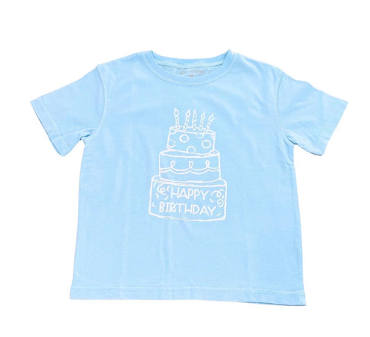 Light Blue Birthday Cake T-Shirt