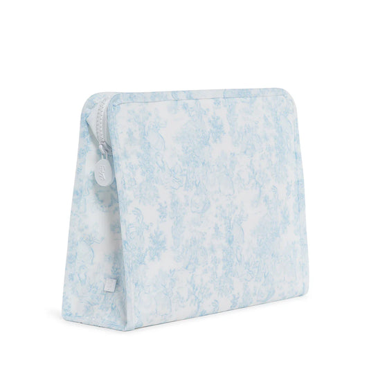 Roadie Large Zip Pouch | Bunny Toile Blue