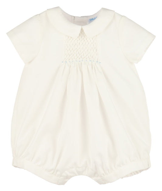 Honeycomb Smock Boy Blue Bubble