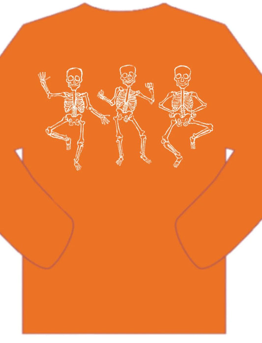 Orange Skeleton LS