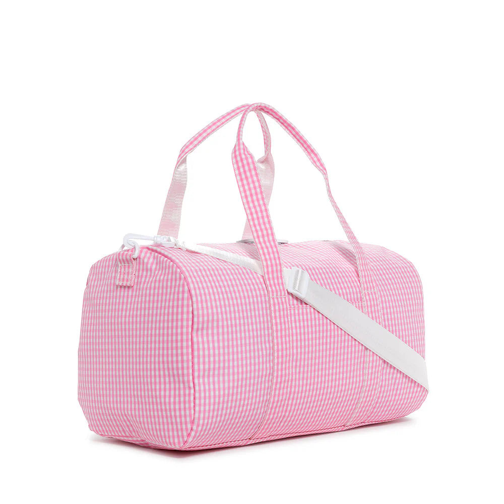 WEEKENDER DUFFEL BAG - PINK GINGHAM