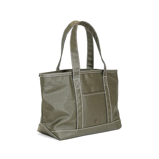 Maxi Tote Coated Canvas | Olive