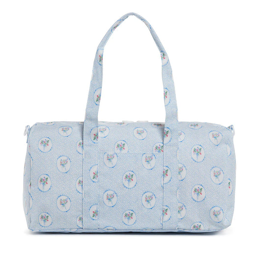 Weekender Duffel | Floral Blue Medallion