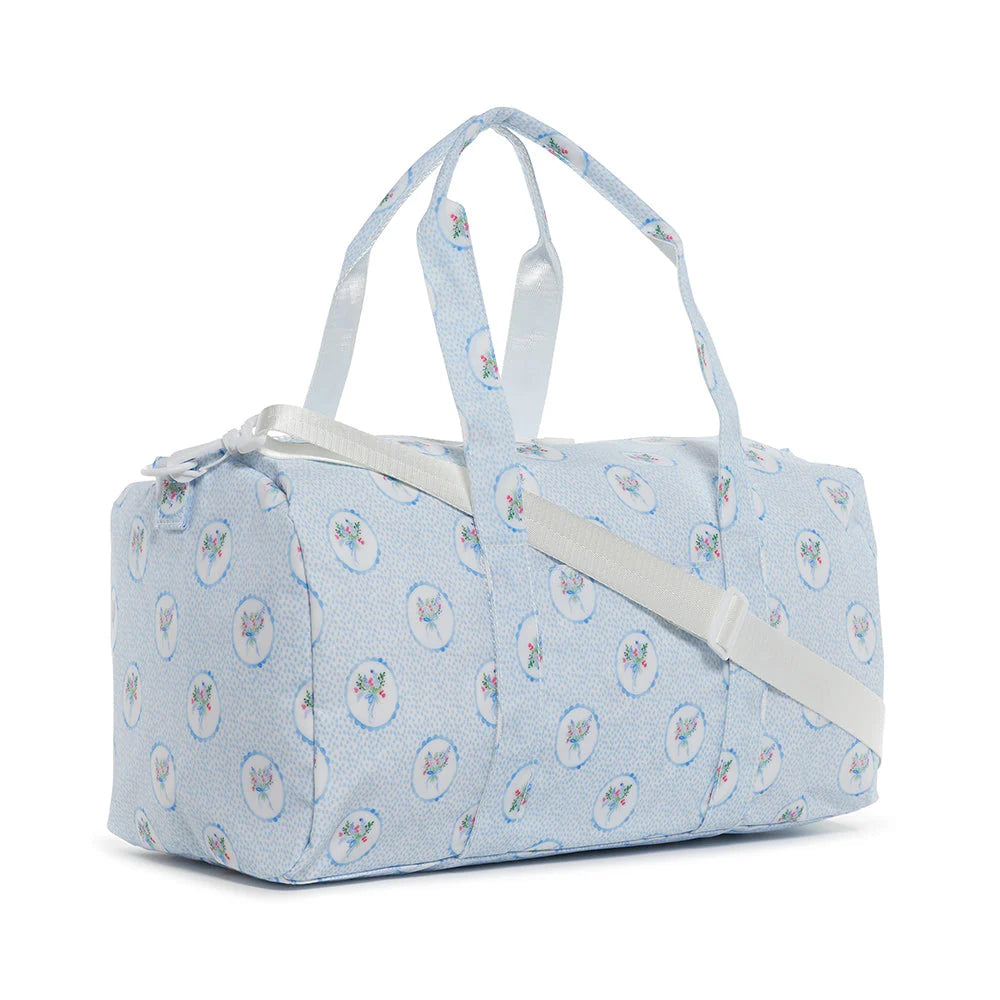 Weekender Duffel | Floral Blue Medallion