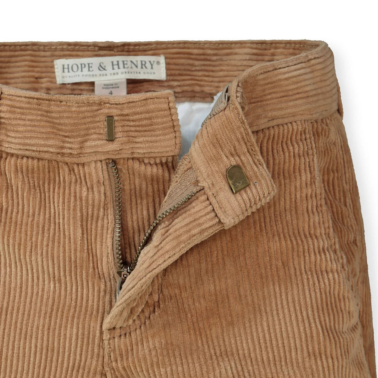 Organic Medium Brown Corduroy Pant