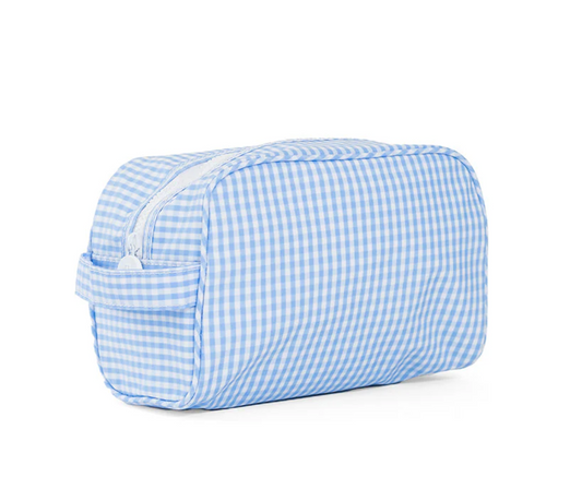 Toiletry Bag | Gingham Sky