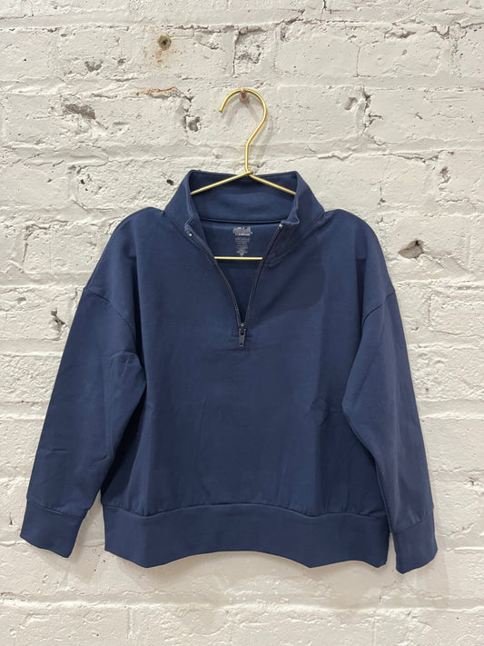 Navy 1/4 Zip Athleisure Set by Be Elizabeth