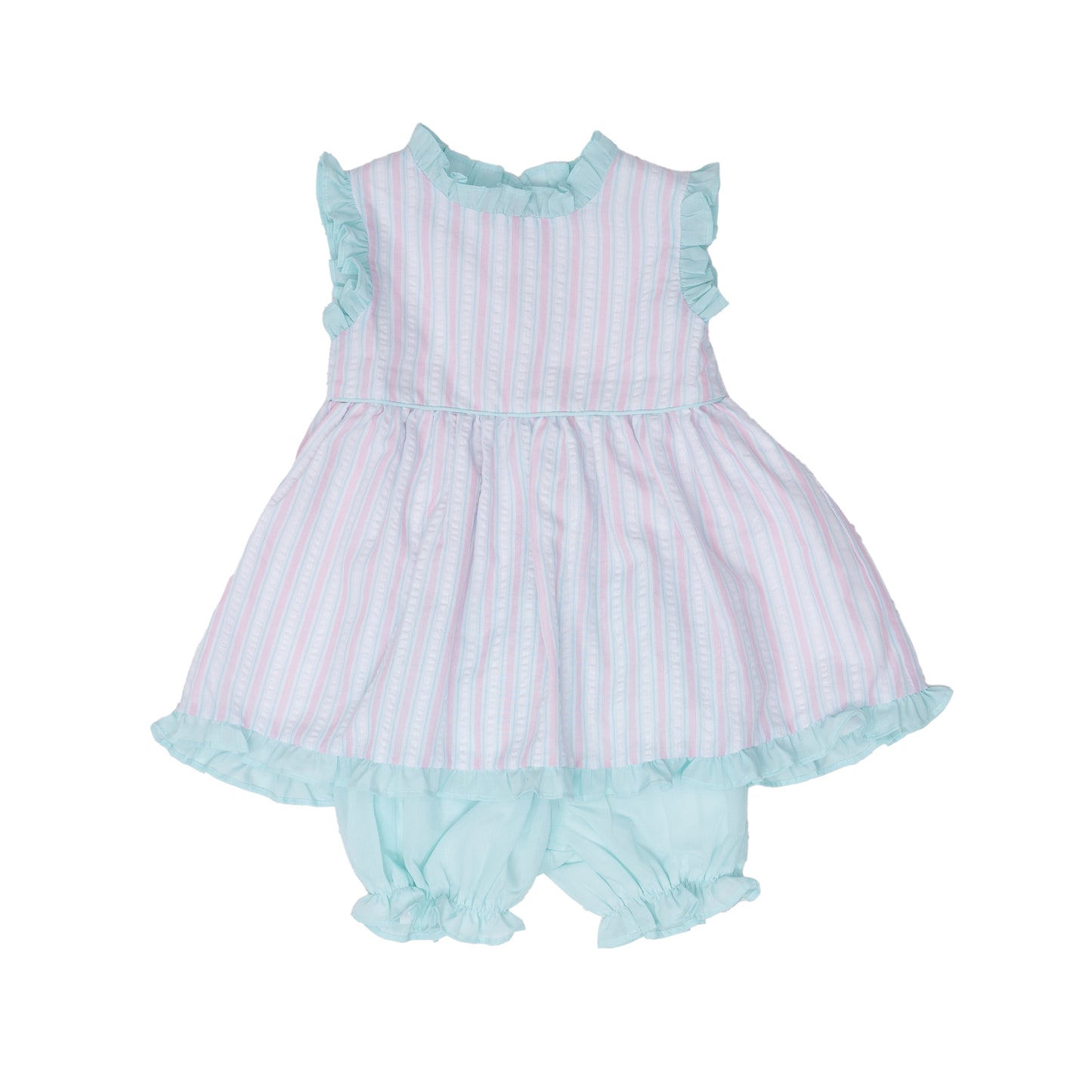 Reagan Pink and Aqua Stripe Set