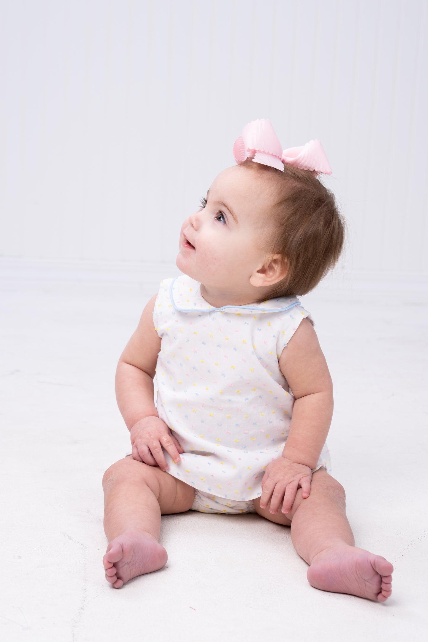 Raleigh Pastel Swiss Dot Diaper Set