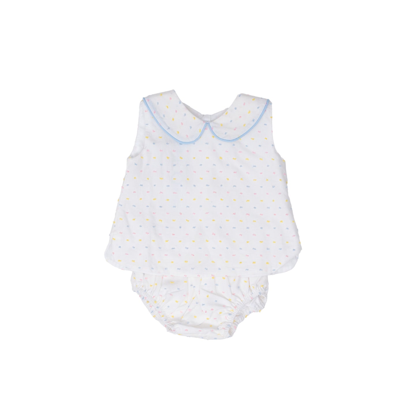 Raleigh Pastel Swiss Dot Diaper Set
