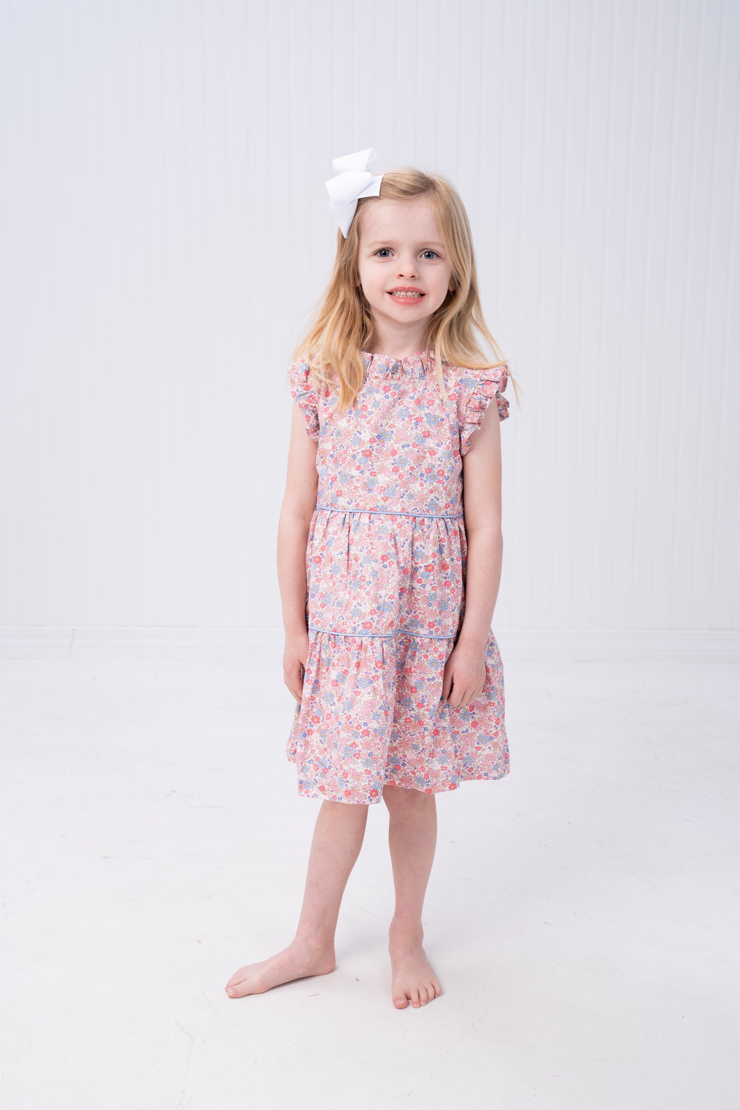 Valeria Blue Floral Dress