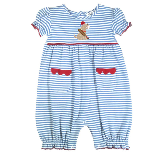 Baseball Girl’s Romper