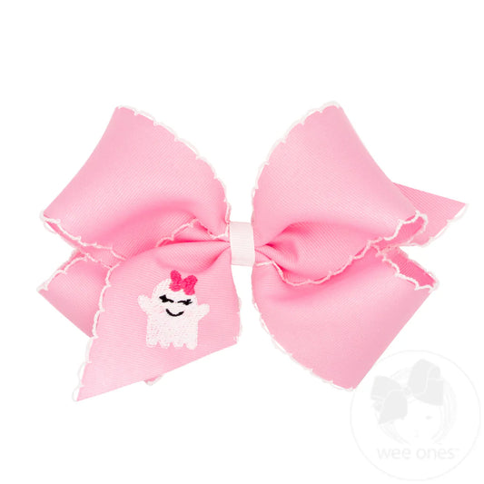 King Pink Ghost EMB Bow