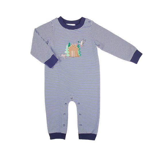 Log Cabin Boy Romper