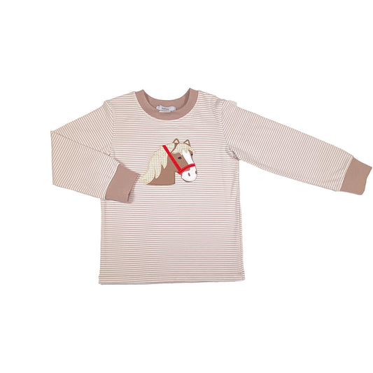 Boy Appliqué Horse Shirt