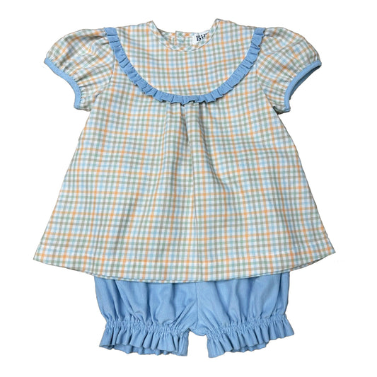 Fall Plaid Bloomer Set