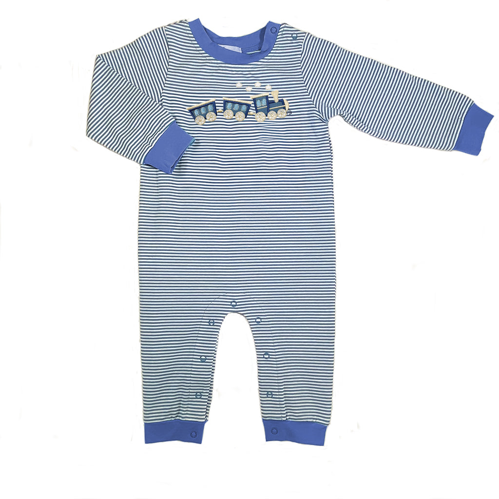 Train Boys Romper