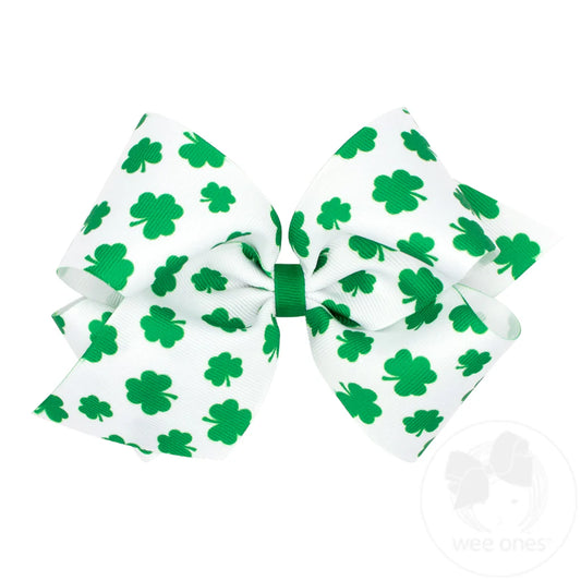 Medium Four Leaf Clover Bow
