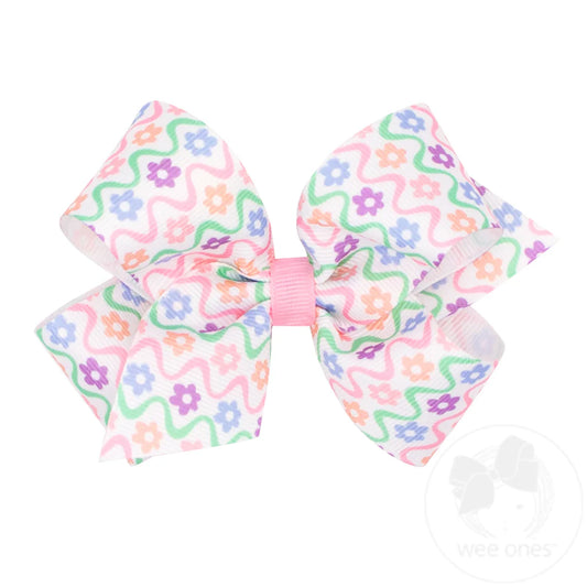 King Pastel Flower Bow