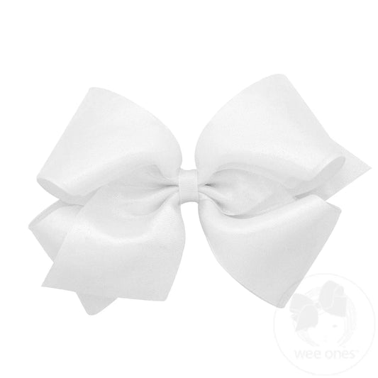 King Sheer Bow | White